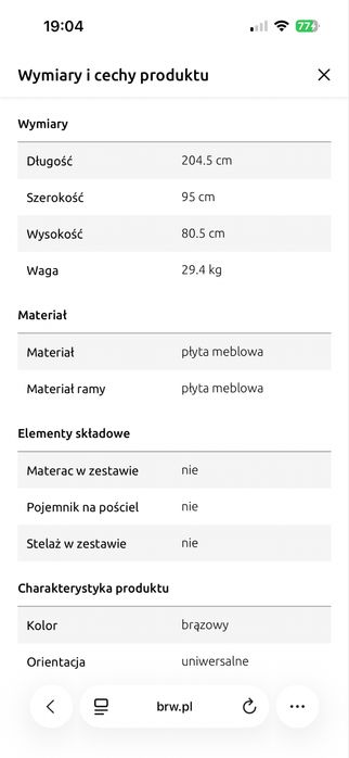 Łóżko Zele 90x200