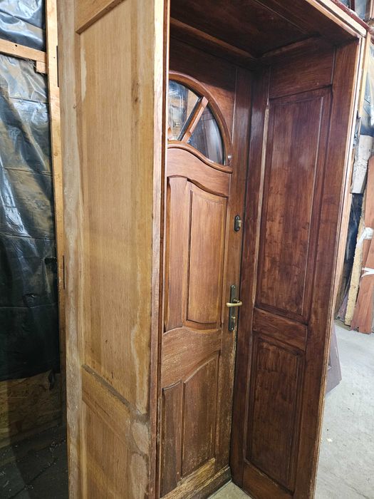 DRZWI Zewnętrzne Dębowe Drewniane Dąb Wejściowe 95x220cm