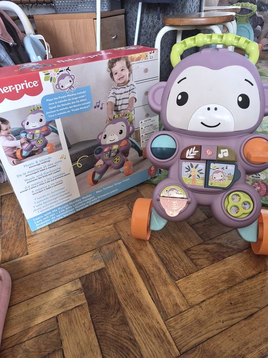Pchacz Małpka Fisher Price