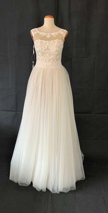 Nowa Suknia Ślubna Princessa Księżniczka 38 M Przydymiony Róż outlet