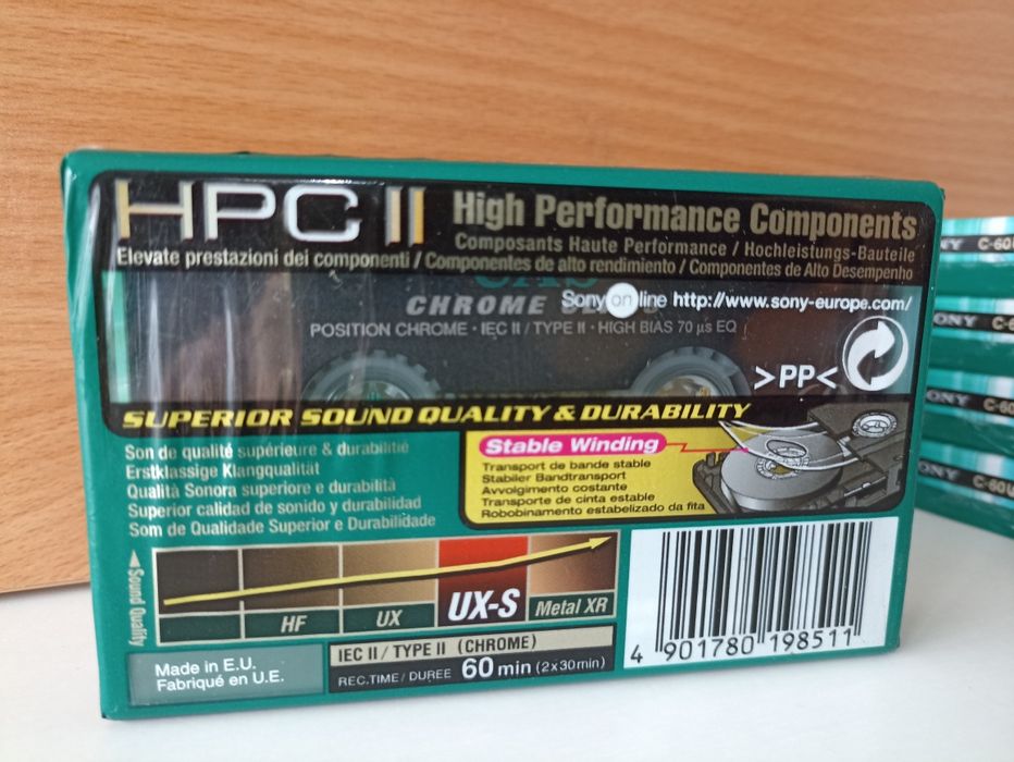 Cassete Sony Chrome UX-S