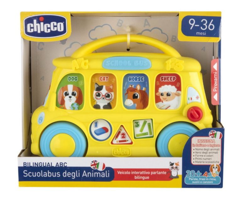 Autocarro escolar musica bilingue Chicco
