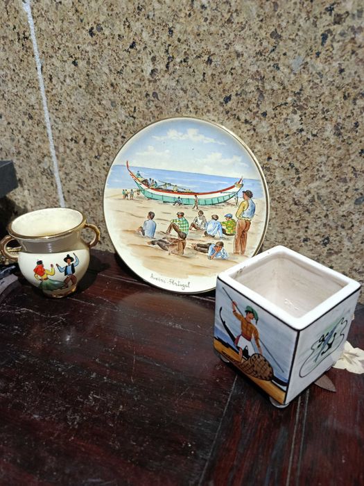 Peças modernistas Faiança Aleluia Aveiro Marcadas