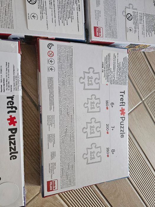 Пазли трефл trefl 5+ 6+ трансформери динозаври тачки