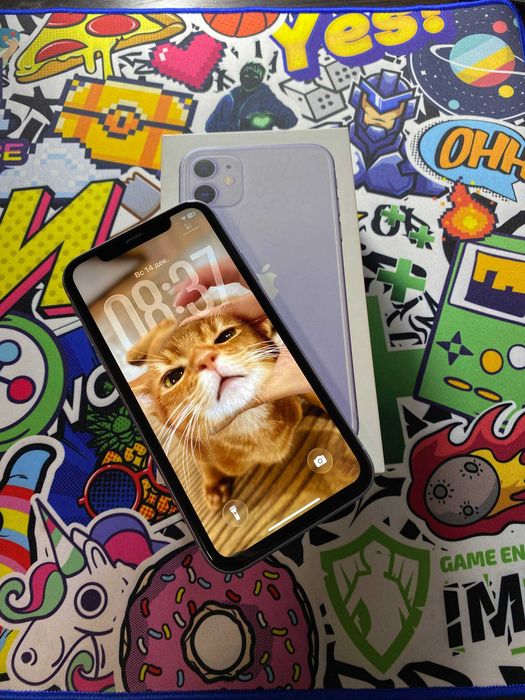 iPhone 11 128gb АКБ 100% Purple фиолетовый в отличном состоянии айфон