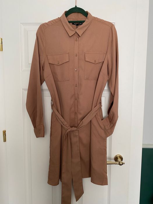 Nowa sukienka Sinsay | szmizjerka mini | 100% wiskoza | XL | z metką | idealna na wiosnę/lato