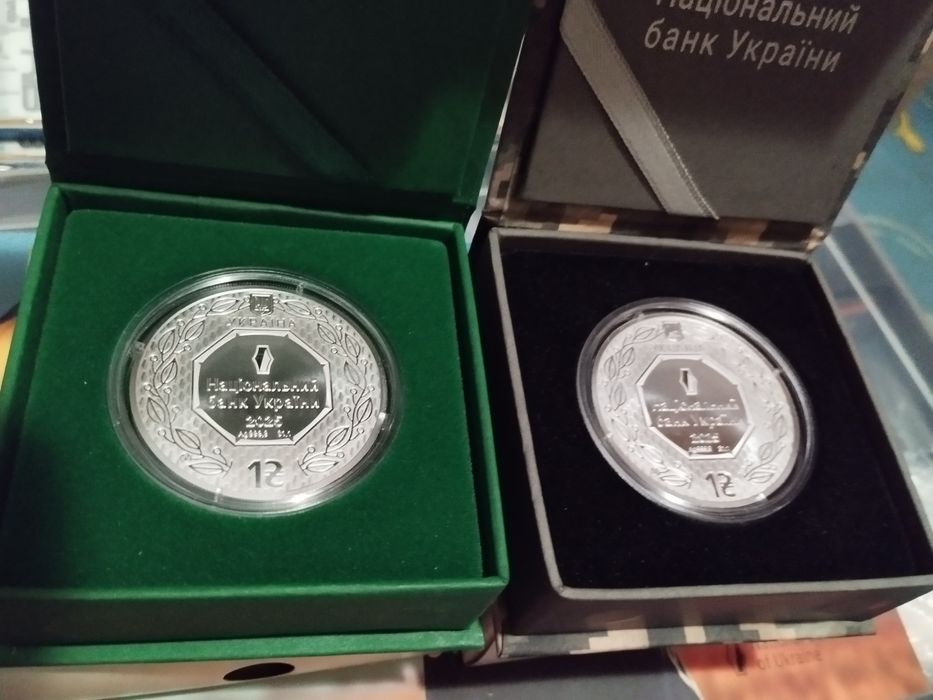 Монети НБУ  срібло вищої проби 999,9 гарний подарунок