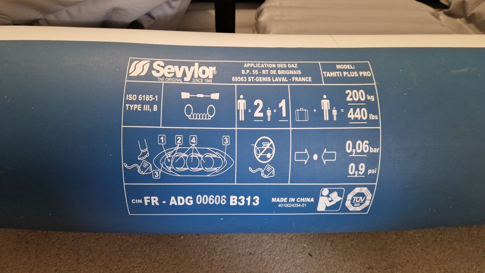 Kayaque insuflavel 3 pessoas