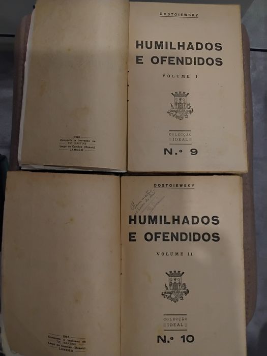“Humilhados e Ofendidos” – Dostoiévski | Edições originais 1946 e 1947