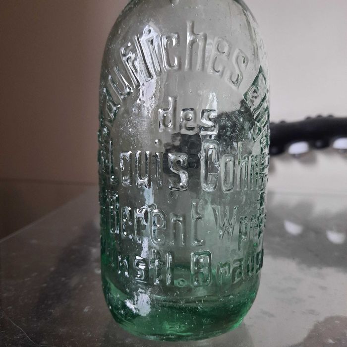 Butelka z napisem Louis Cohn Berent Wp. KOŚCIERZYNA