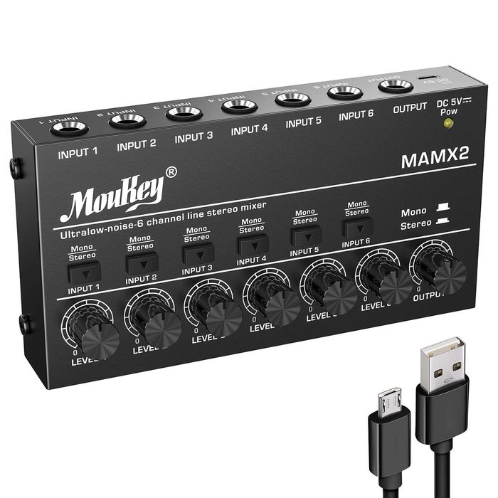 Мікшер Moukey MAMX2 – для навушників (3022)