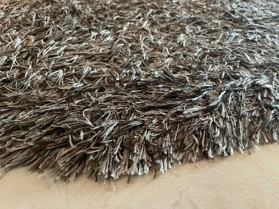 Tapete redondo castanho (Como Novo) 150c diâmetro