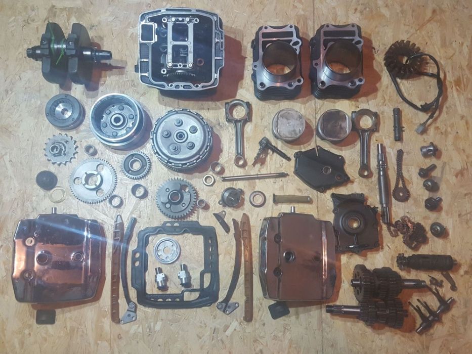 Vulcan VN800 Dekiel linka tlok zbiornik szyba kanapa przewod halogeny