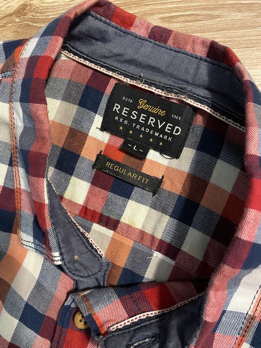 Bluzka reserved koszula w kratkę reserved Męska Koszula w kratę L