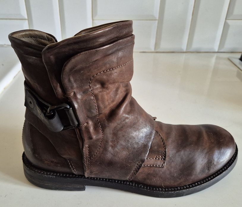 AS 98 roz. 42 SKÓRA NATURALNA w całosci  botki premium airstep