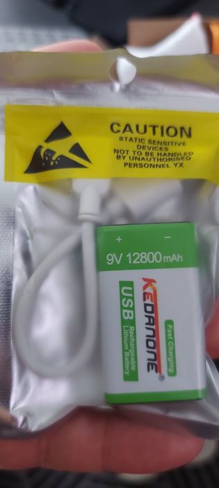 Bateria 9v recarregável 12800mAh