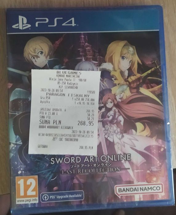 Sword Art Online Last Recollection Ps4 Ps5