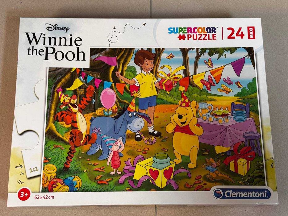 Puzzle Clementoni Winnie the Pooh SuperColor Maxi 24 el. dla dzieci 3+