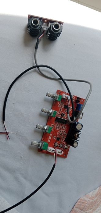 Предварительный усилитель, ревербератор РТ2399 ,DC 7-24 в. Микрофонный ...