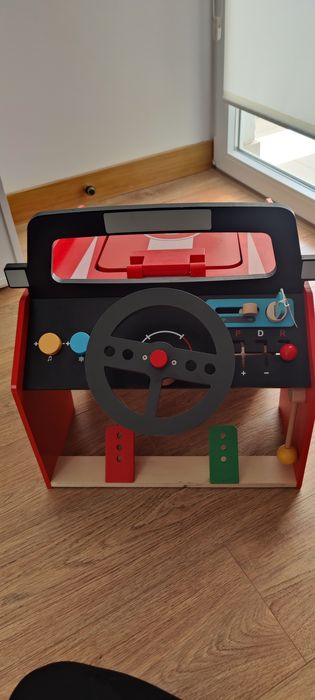 Carro madeira infantil mecânica