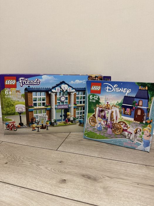 Конструктор LEGO Friends Школа 41682, Lego Disney Попелюшка 41146