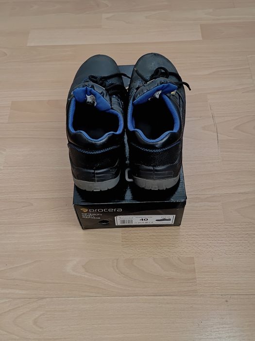 Buty robocze ochronne rozmiar 40  czarno-niebieskie