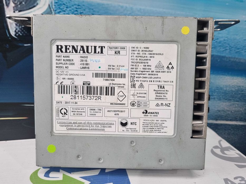 Módulo auto rádio GPS Renault Megane 4