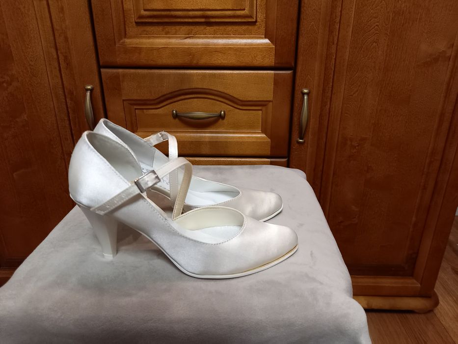Buty ślubne ivory, wizytowe, czółenka NOWE rozm. 36, 40