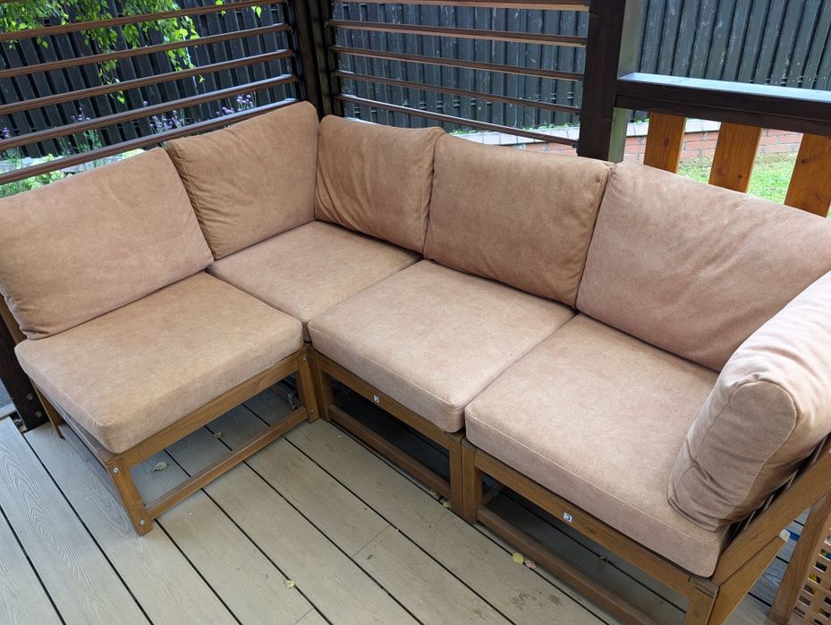 Ikea sofa Nammaro  narożna 3 osobowa na zewnątrz