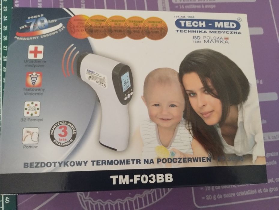 Termometr bezdotykowy tech-med