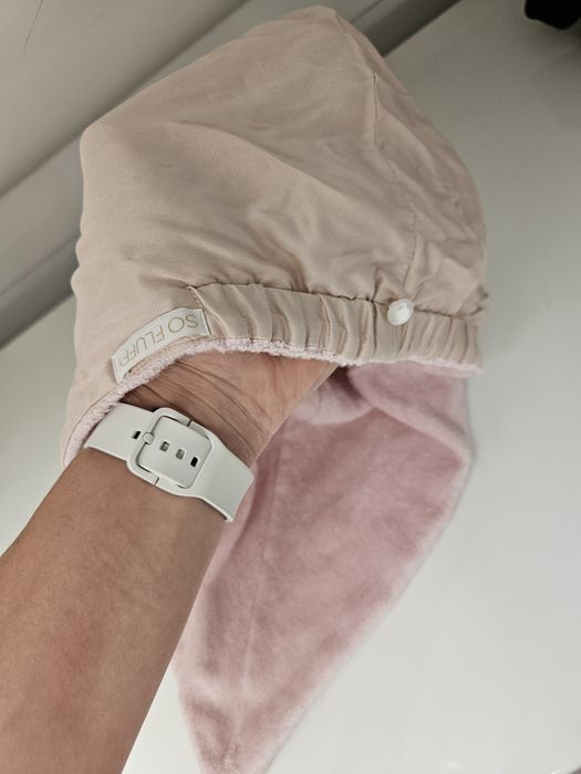 Turban na włosy jedwabny So Fluffy Ręcznik