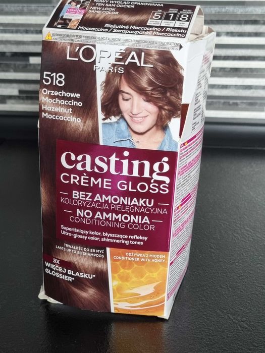Farba do włosów L'oréal paris casting creme gloss nr 518 Mochaccino
