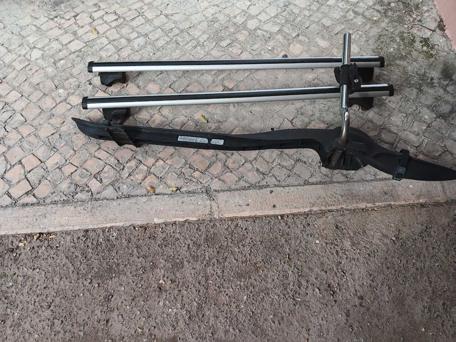 Suporte bicicleta e barras laterais