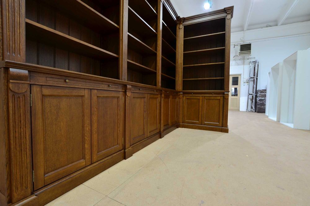 Biblioteka AMSTERDAM dębowa Narożna