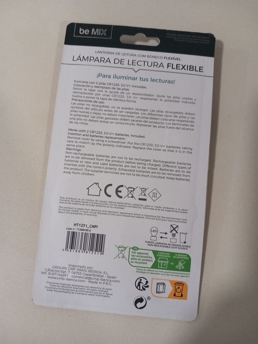 Luz Leitura Flexível - NOVA