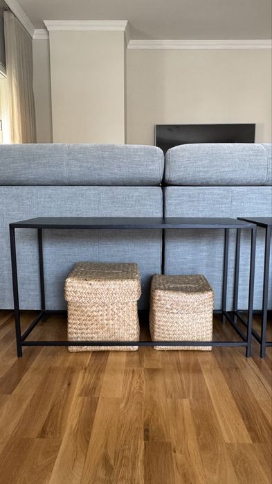 Mesa consola / apoio em metal preto