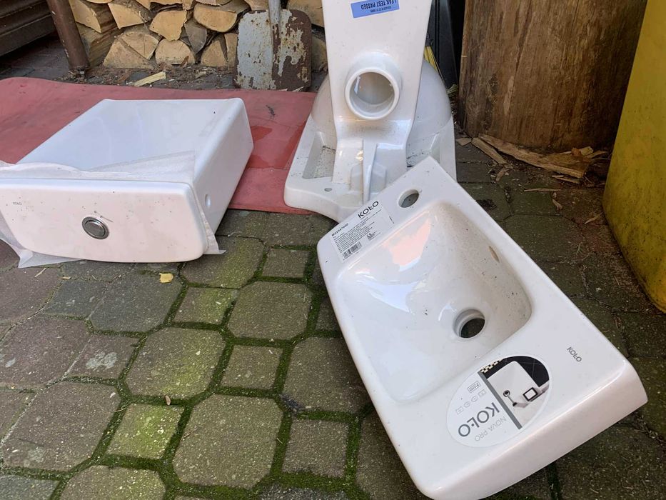 umywalka, spłuczka, misa WC zestaw do toalety  Koło Nova Pro