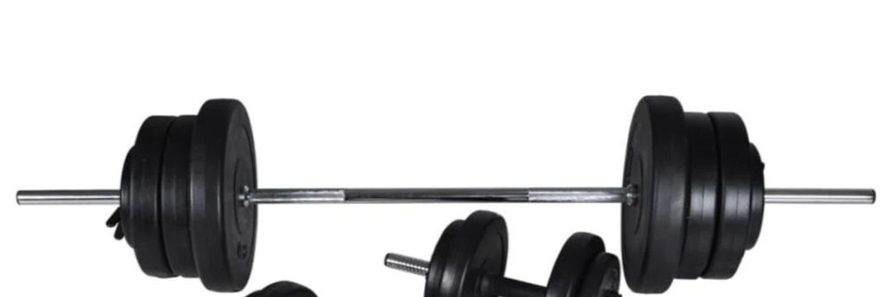 Banco musculação c/ suporte p/ pesos e barra 181 euros