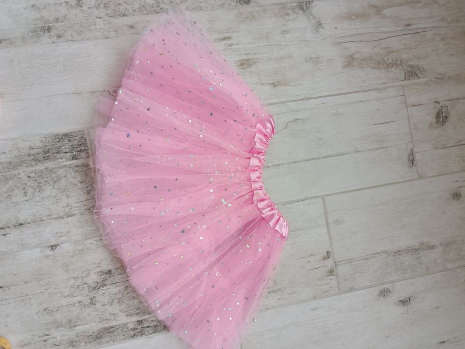 Юбка з фатину для дівчинки, рожева, 116 см