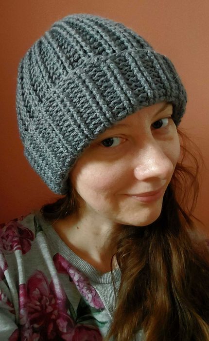 Wełniana czapka - rękodzieło