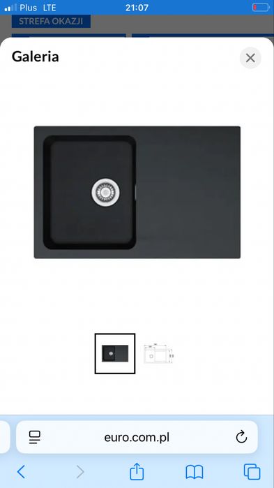 Nowy zlewozmywak granitowy Franke Orion Onyx OID 611-78