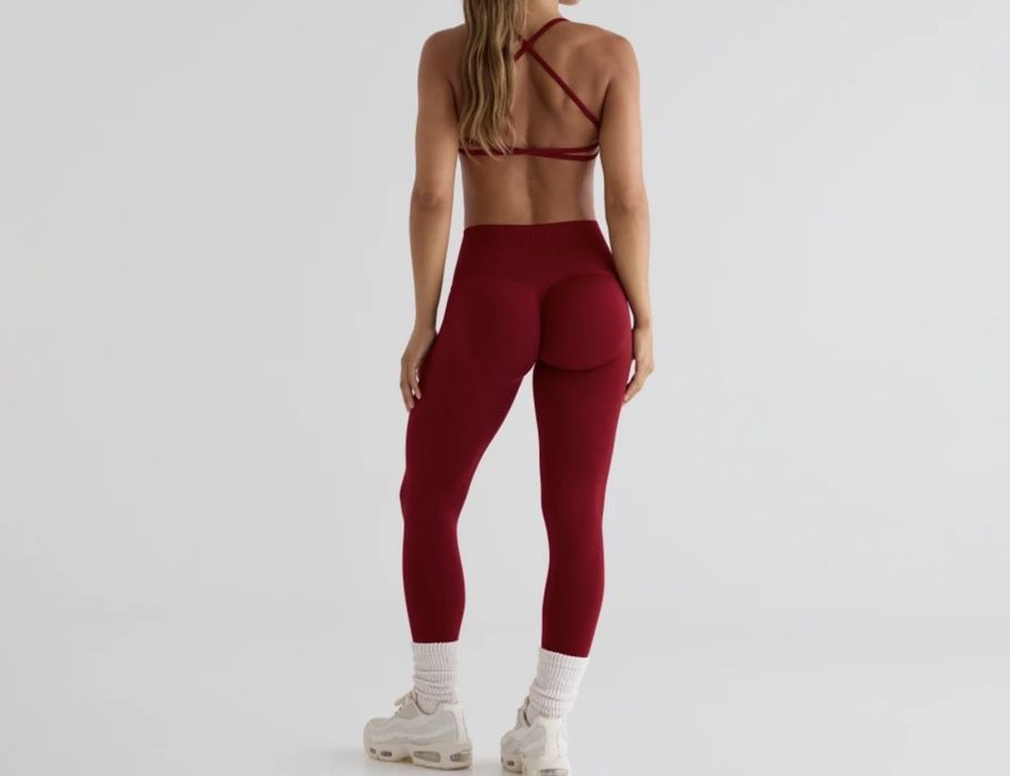 Leggings de Cintura Média Prozis Musefit Vermelho