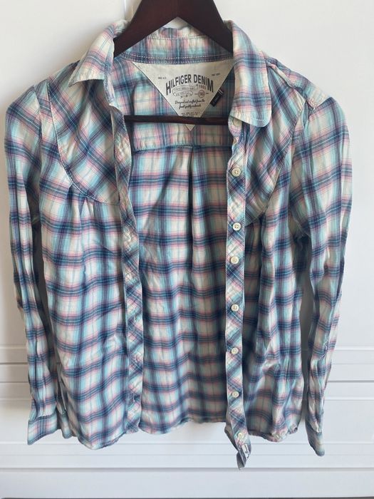 Sliczna koszula w krate Tommy Hilfiger rozmiar XS