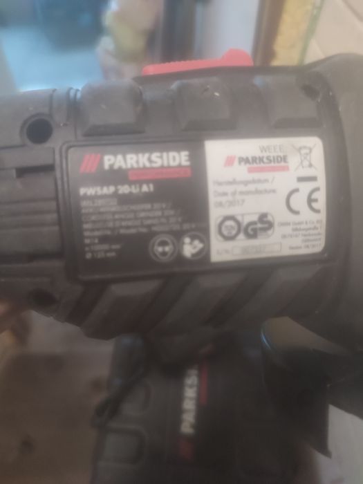 Parkside аккумуляторная болгарка