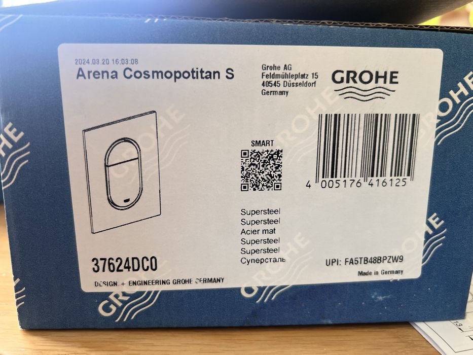 Przycisk spłukujący Grohe ARENA Cosmopolitan S stal nierdzewna 37624DC0