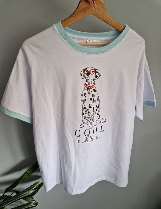 Bluzka damska T-shirt pies dalmatyńczyk Latynka polska produkcja Nowa