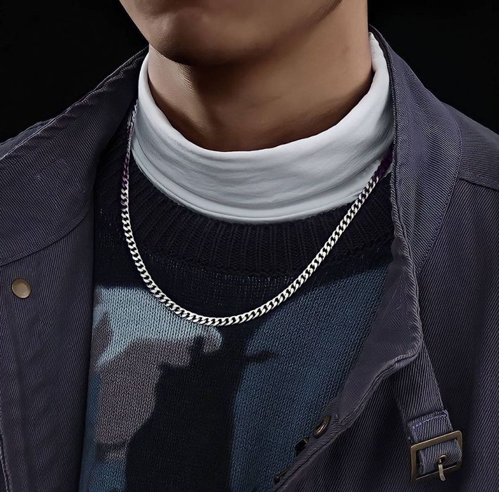 Цепочка стальная Python 60 см, ширина 5 мм новая