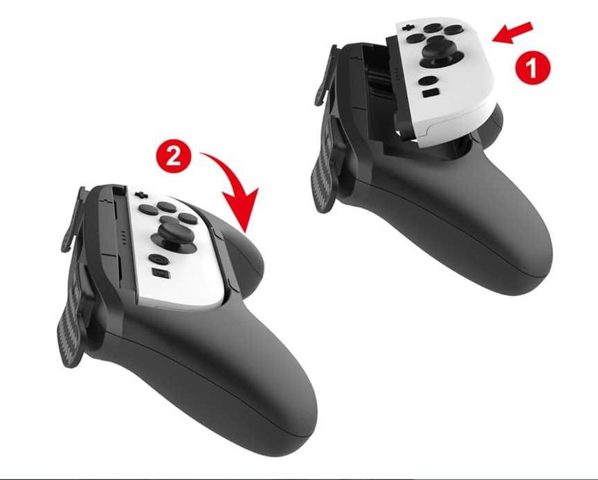 2sztuki lewy-prawy uchwyt ręczny pasujący do kontrolera do Switch 2 kontrolera Joy Con