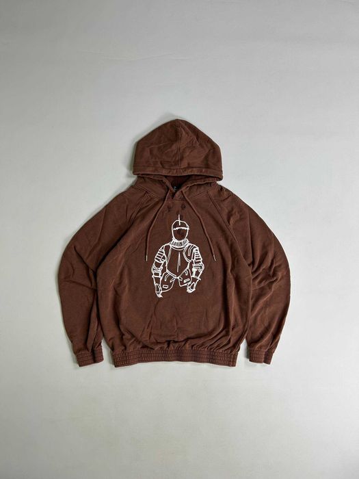 Худі Number (N)ine Knight теракотовий худи терракотовый кофта