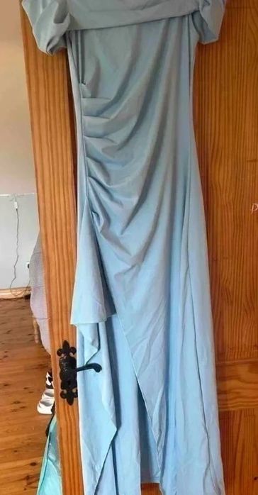 Vestido azul claro novo cerimónia
